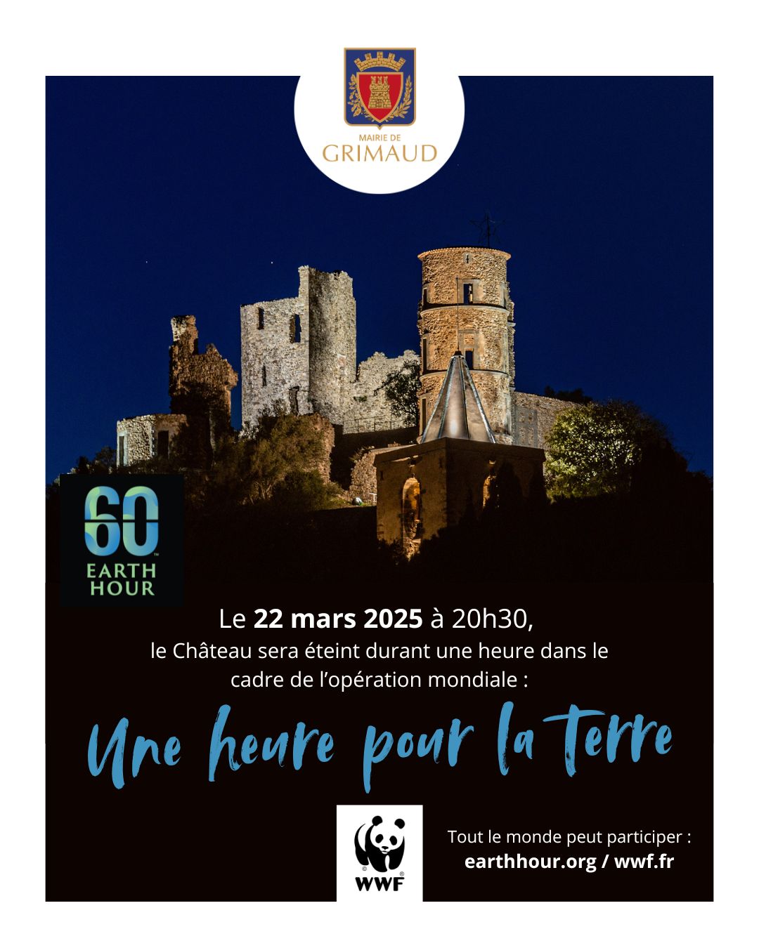 samedi 22 mars : Une heure pour la Terre
